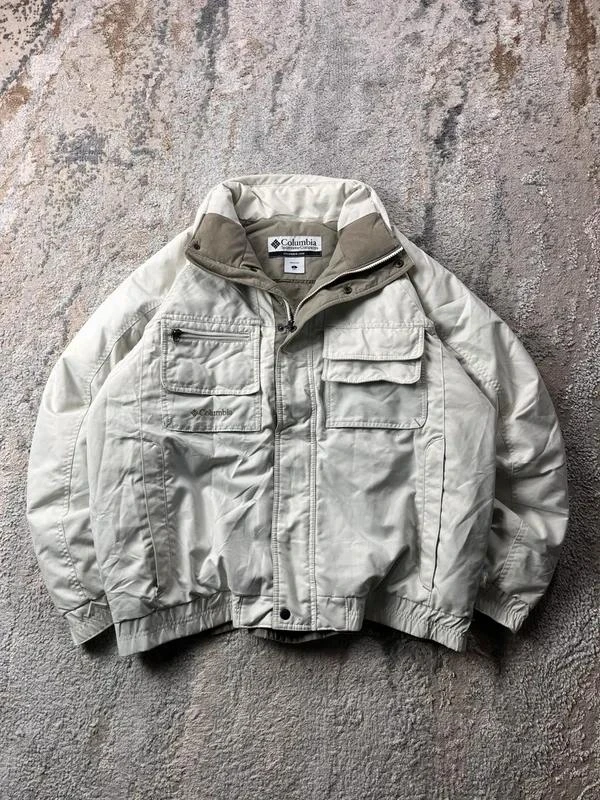 Vintage Columbia Men’s Embroidered Zip Up Bomber Jacket Size L